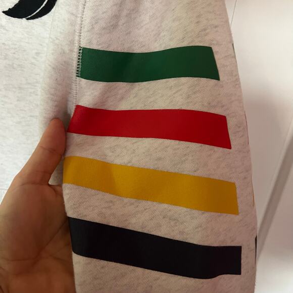 Toronto Raptors Hudson Bay Hoodie Pullover Gray and Striped SZ S - Picture 4 of 6